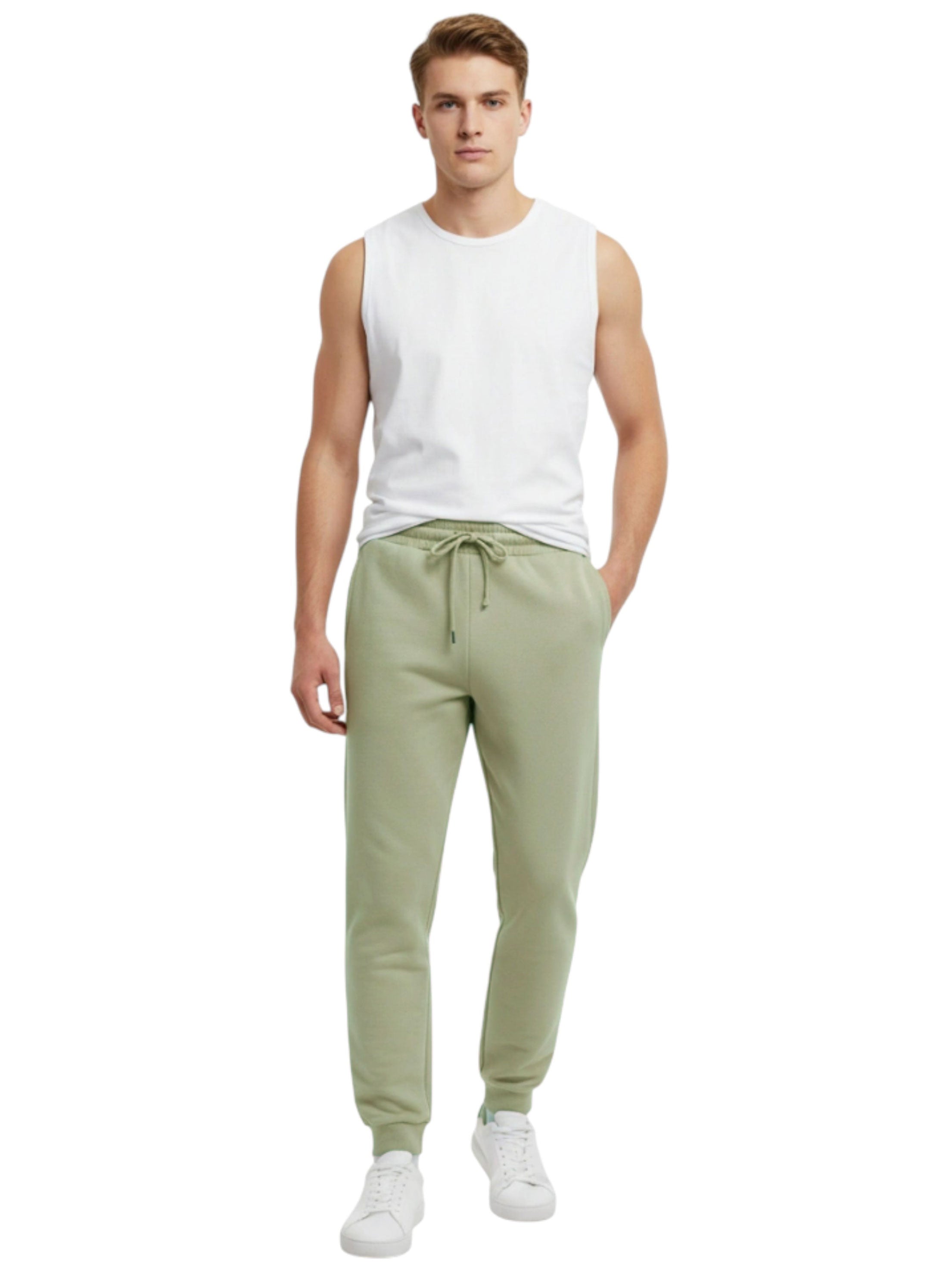 Image for Men's Plain Sport Pant,Light Olive