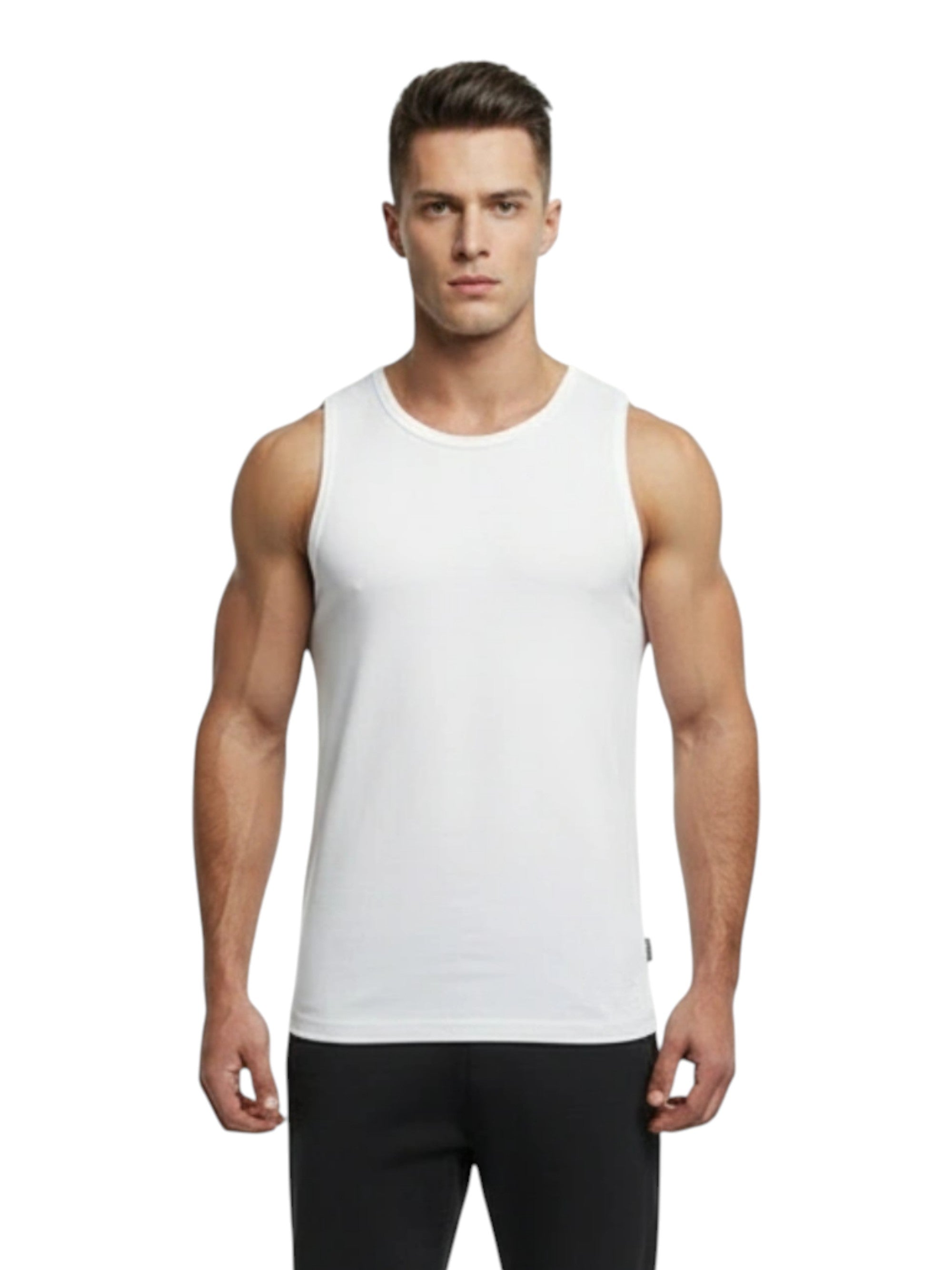 Image for Men's Plain Sport Top,White