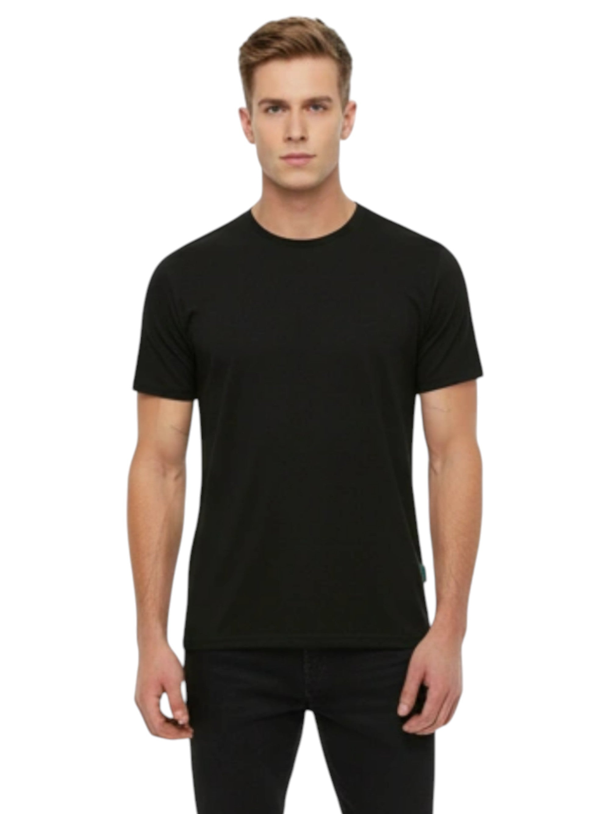 Image for Men's Plain Top,Black