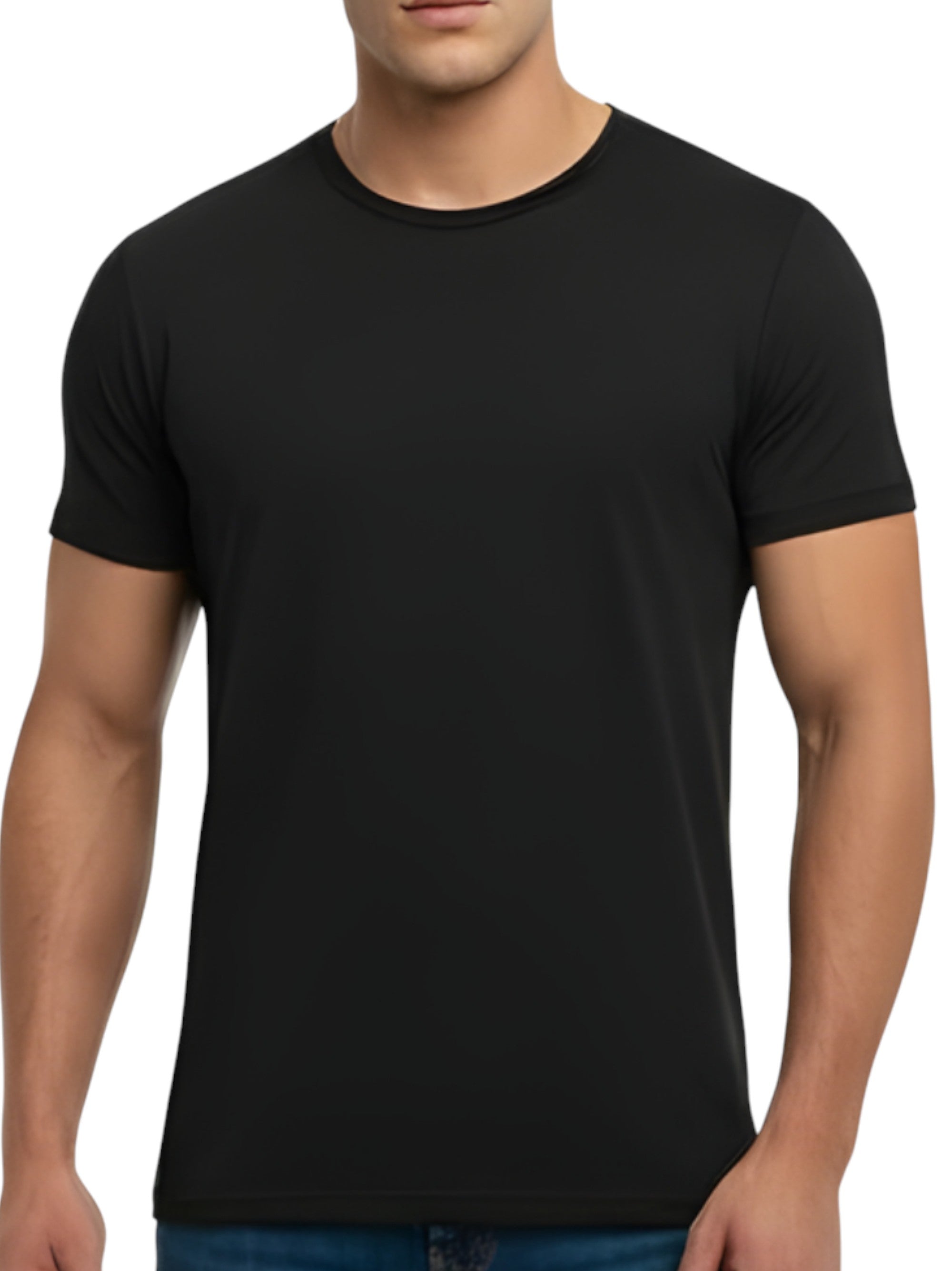 Image for Men's Plain Top,Black