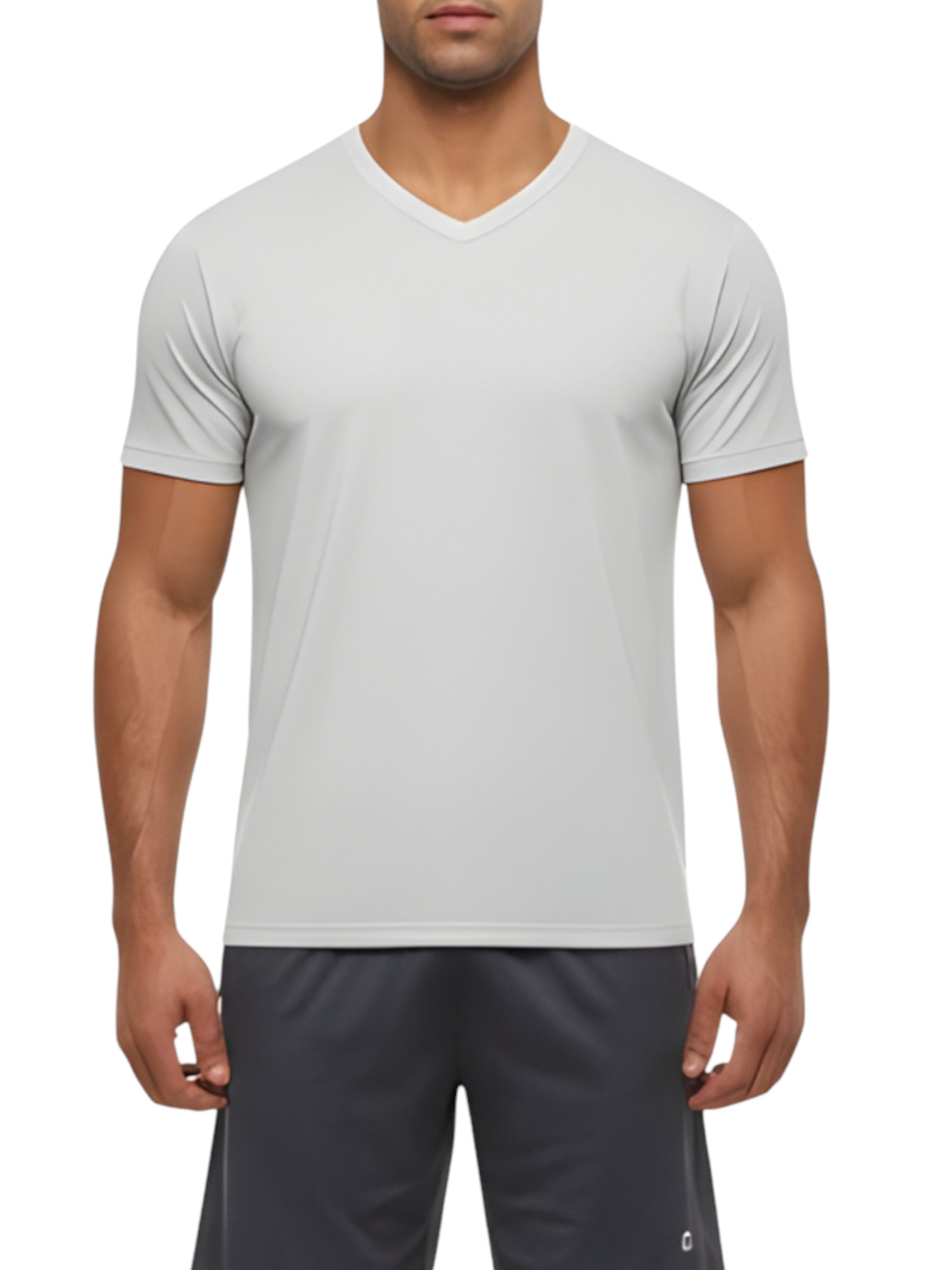 Image for Men's Plain Sport Top,Light Grey