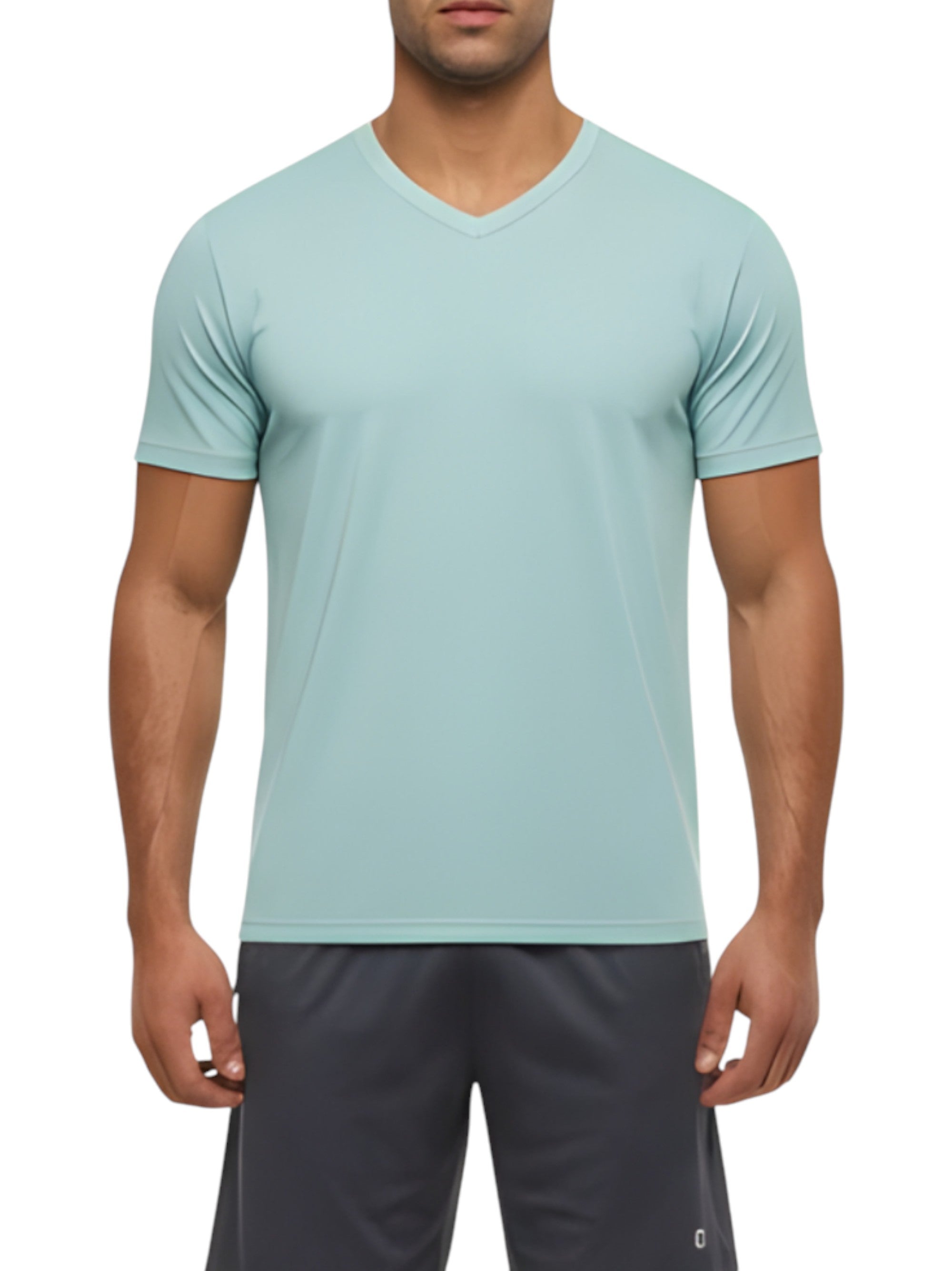 Image for Men's Plain Sport Top,Turquoise