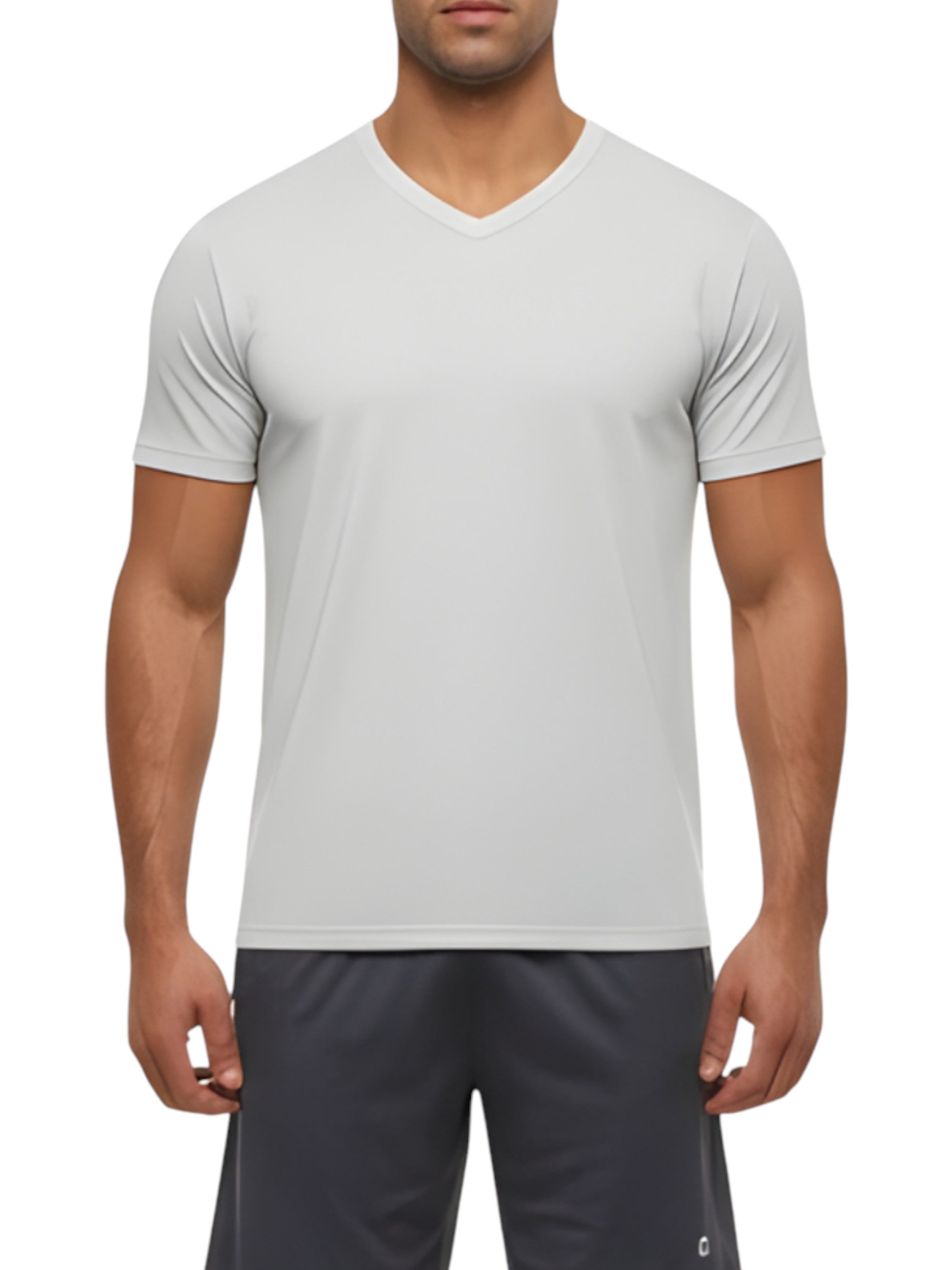 Image for Men's Plain Sport Top,Light Grey