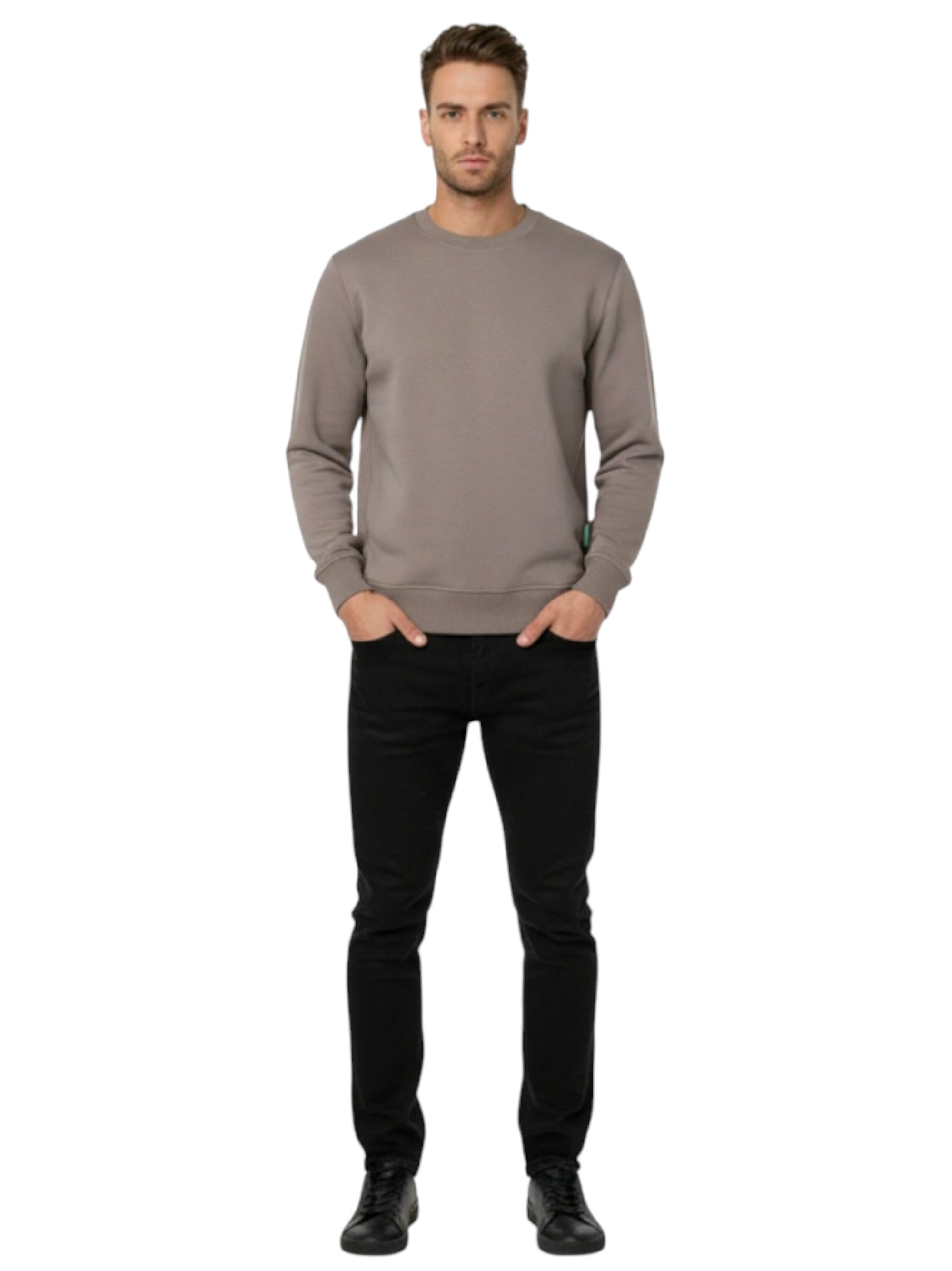 Image for Men's Plain Sweaters,Grey