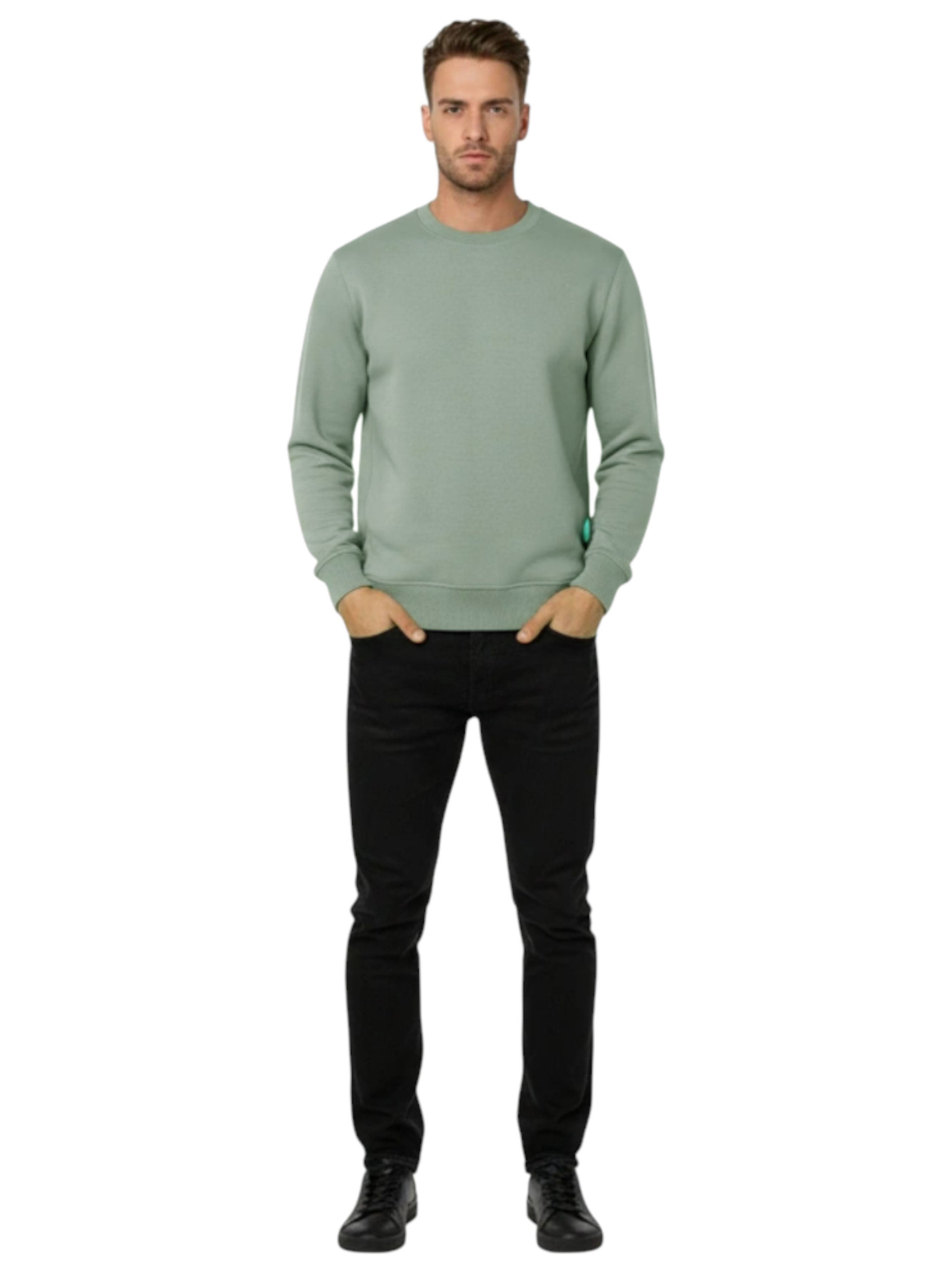Image for Men's Plain Sweaters,Light Green