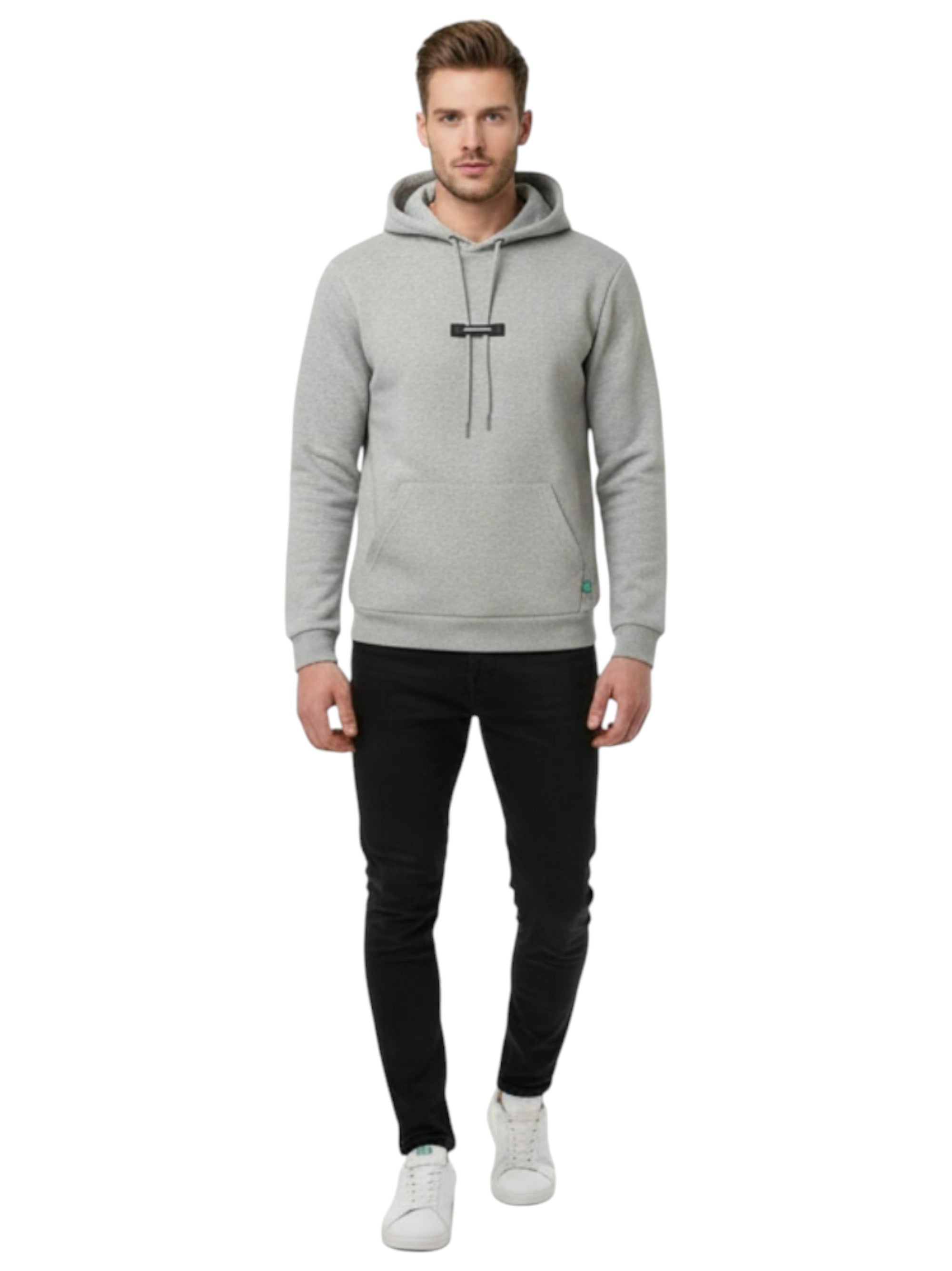Image for Men's Plain Hoodie,Grey