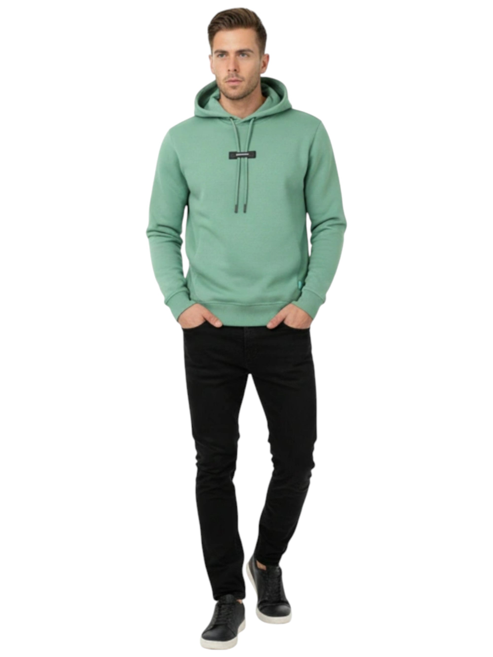 Image for Men's Plain Hoodie,Green
