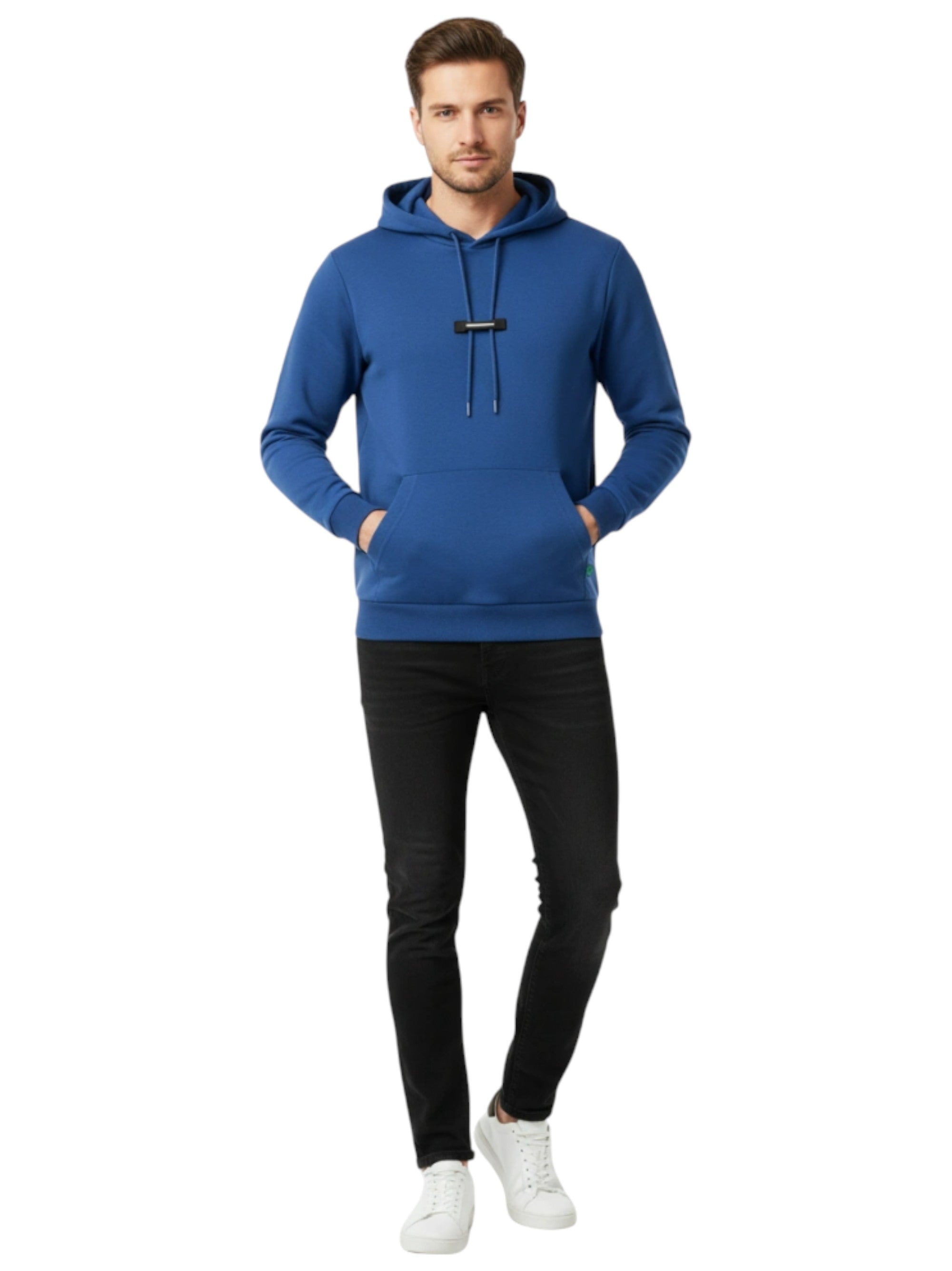 Image for Men's Plain Hoodie,Blue
