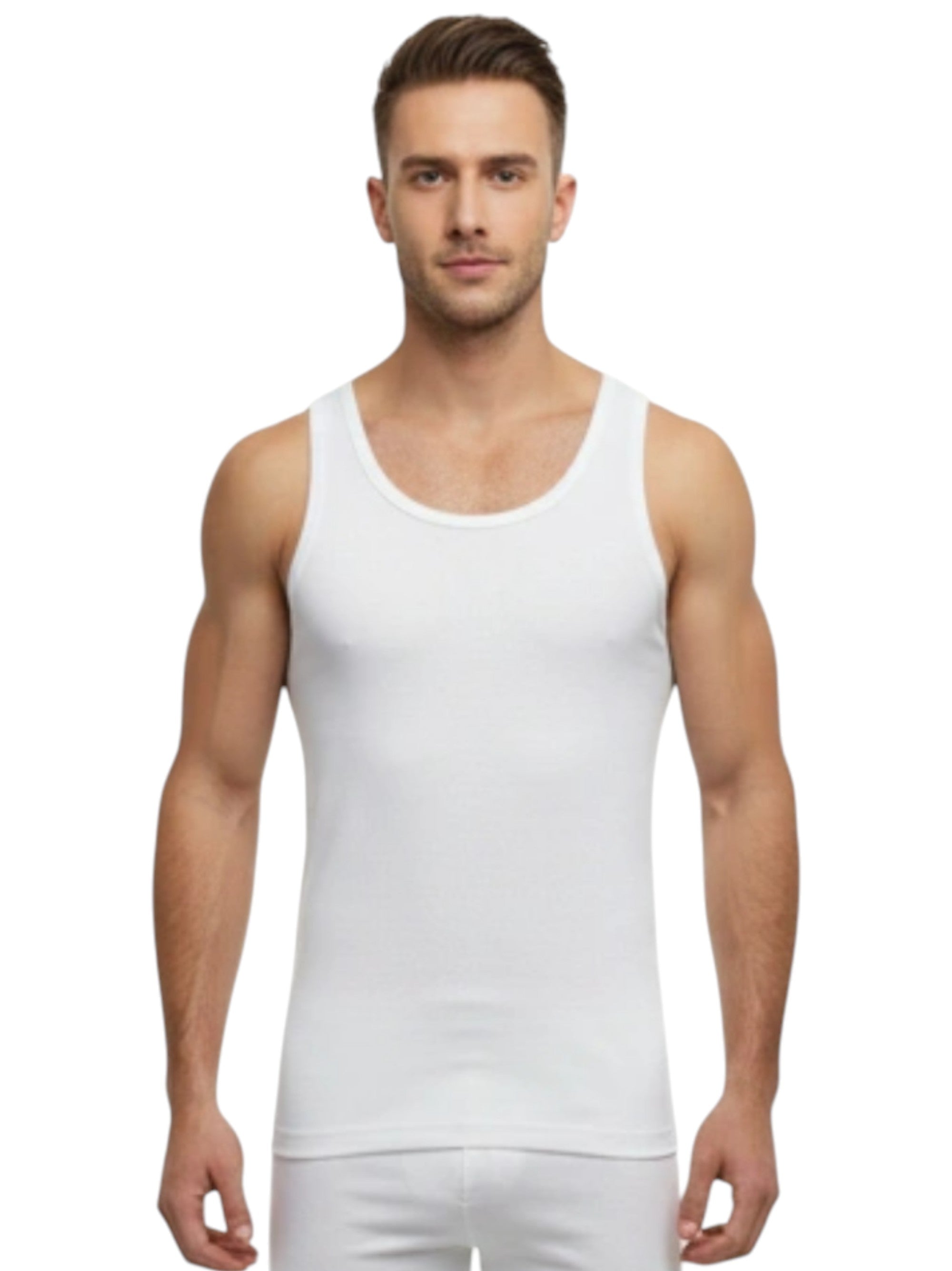 Image for Men's Ribbed Sport Top,White