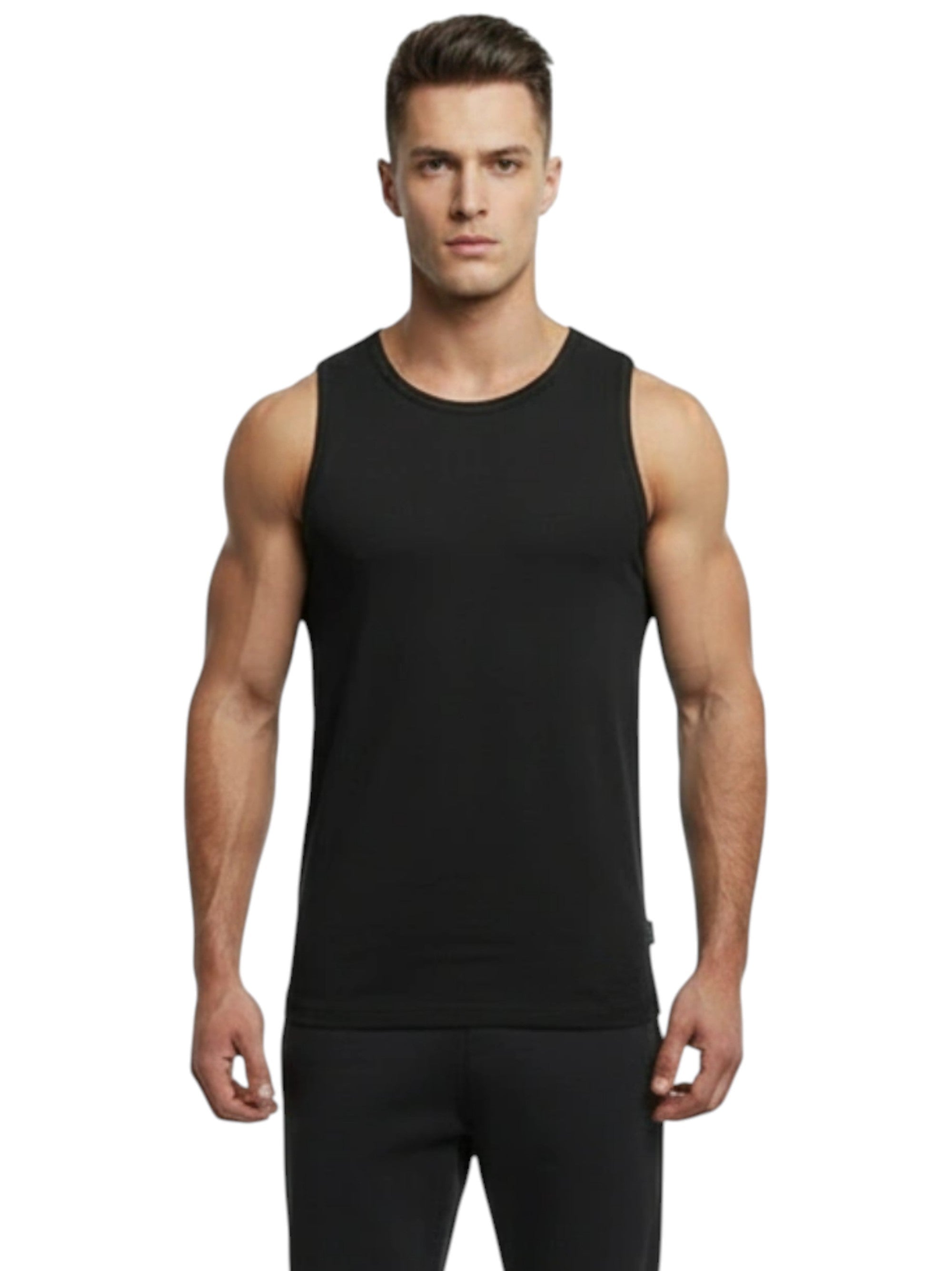 Image for Men's Plain Sport Top,Black