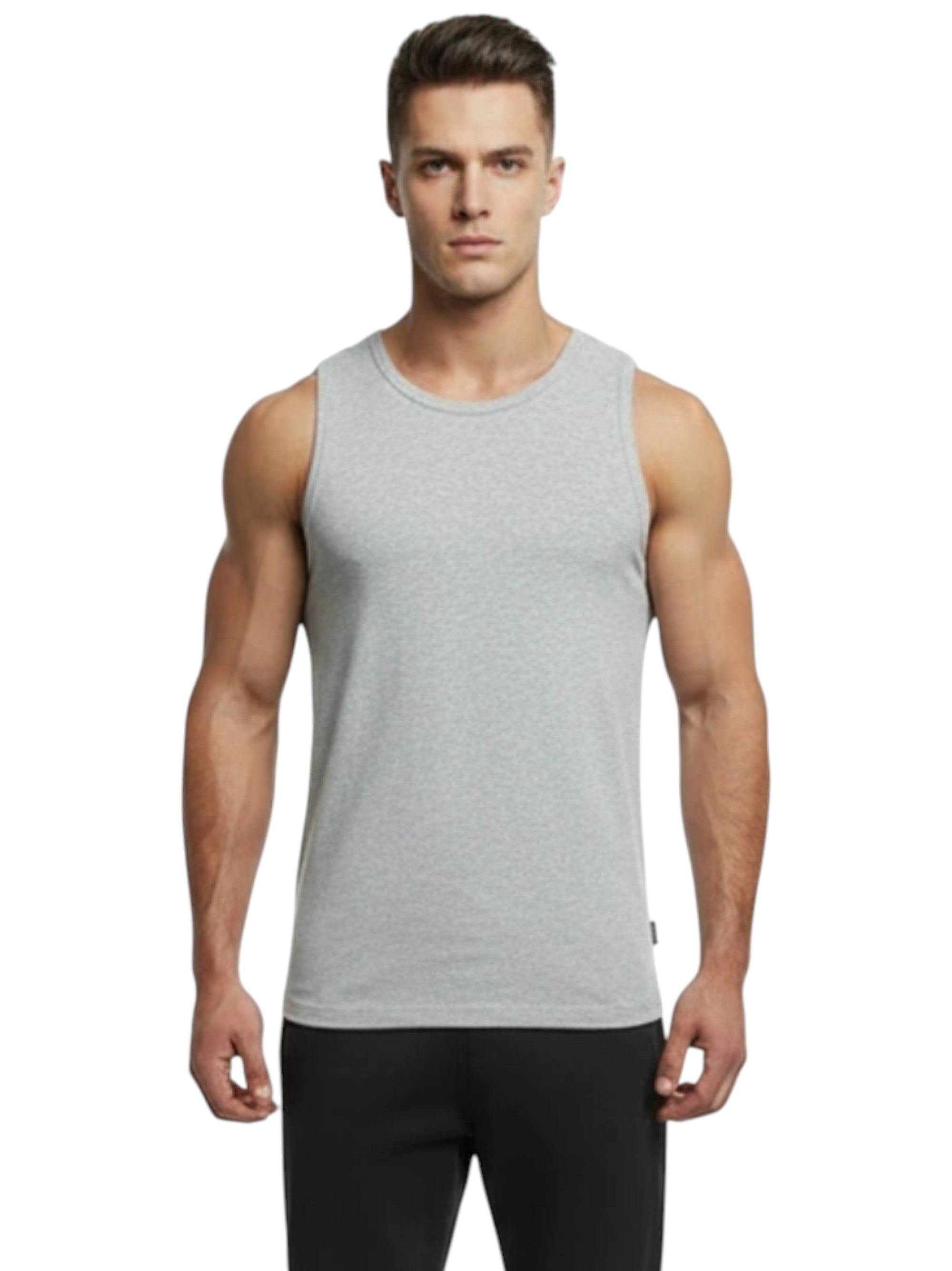Men's Heather Sport Top,Grey
